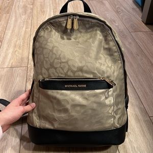 Michael Kors Tan Leopard/Cheetah Print Backpack